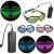 Ochelari luminosi cu fir el wire, 3 moduri iluminare, accesoriu party si festival, invertor baterii culoare albastru MultiMark GlobalProd