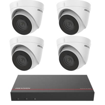 Kit supraveghere Hikvision  4 camere IP 2MP IR30m PoE NVR 4 canale 4MP SSD 1TB Preinstalant SafetyGuard Surveillance