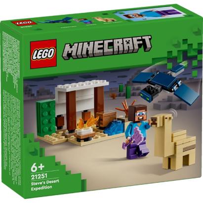 LEGO MINECRAFT EXPEDITIA IN DESERT A LUI STEVE 21251 SuperHeroes ToysZone