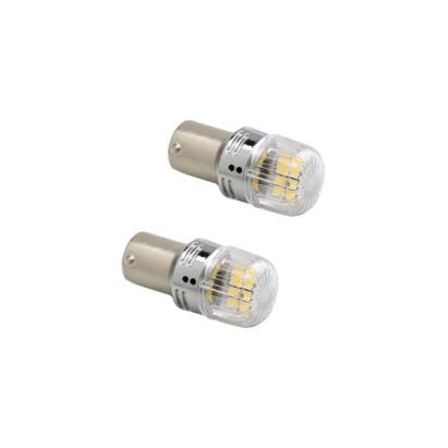 Set 2 becuri auto LED o faza BA15S P21W 16SMD 2835 CANBUS 12-24V 620lm lumina alba Cod: SPT18-1156-W Automotive TrustedCars