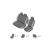 Huse scaun universale nuante de Gri BVS 2+1 pentru fata Cod: B-21A Automotive TrustedCars