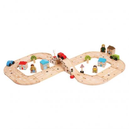 Circuit auto (36 piese) PlayLearn Toys