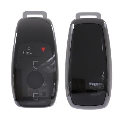 Husa Cheie Smartkey Mercedes Benz 3 Butoane Neagra TPU+PC Model Nou AutoProtect KeyCars