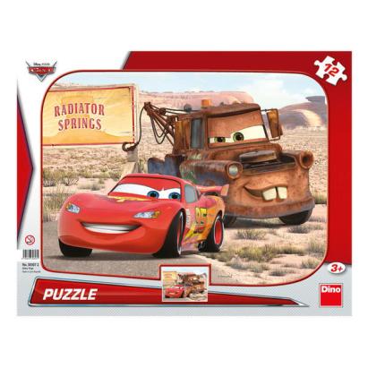 Puzzle - Peripetii cu Lightning McQueen (12 piese) PlayLearn Toys
