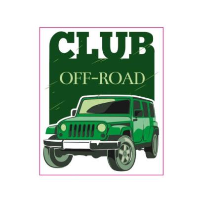 Abtibild "CLUB OFF-ROAD " Cod:TAG 058 / T2 Automotive TrustedCars