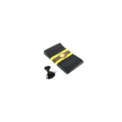 Husa volan cu ac si ata piele cu gaurele Negru , marime M- latime 11,5cm Cod: LUX FST01 Automotive TrustedCars
