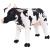 Vacă din pluș de jucărie XXL Alb și negru