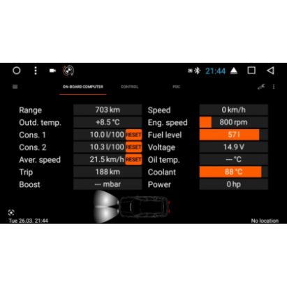 BMW-IBUS Modul retinere amplificator, setari si informatii ale masinii CarStore Technology