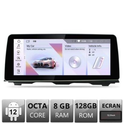 Navigatie BMW Seria 5 F10 2010-2011 cu ecran CIC Android ecran 12.3" 8+128 4G BT CarStore Technology