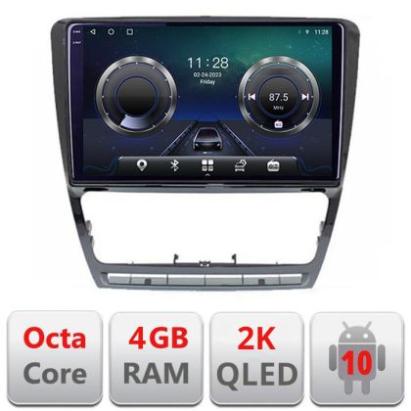 Navigatie Skoda Octavia 2 2005-2013 Manual C-005 Android Octa Core Ecran 2K QLED GPS 4G 4+32GB 360 KIT-005+EDT-E410-2K CarStore Technology