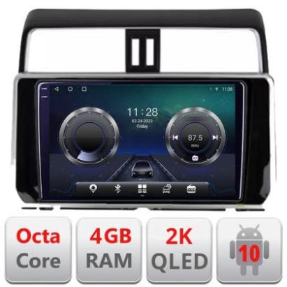 Navigatie Toyota Prado J150 2018- C-1065 Android Octa Core Ecran 2K QLED GPS 4G 4+32GB 360 KIT-1065+EDT-E410-2K CarStore Technology