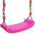Leagan Hinta pentru Copii din Plastic fara Spatar, Franghii Incluse, Culoare Roz