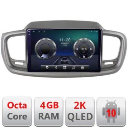 Navigatie KIA Sorento 2015-2018 Manual C-6528 Android Octa Core Ecran 2K QLED GPS 4G 4+32GB 360 KIT-6528+EDT-E410-2K CarStore Technology