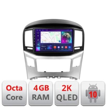 Navigatie HHyundai H1 Starex 2016- C-h1 Android Octa Core Ecran 2K QLED GPS 4G 4+32GB 360 KIT-h1+EDT-E409-2K CarStore Technology