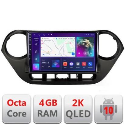 Navigatie HHyundai I10 2013-2019 C-HY38 Android Octa Core Ecran 2K QLED GPS 4G 4+32GB 360 KIT-HY38+EDT-E409-2K CarStore Technology