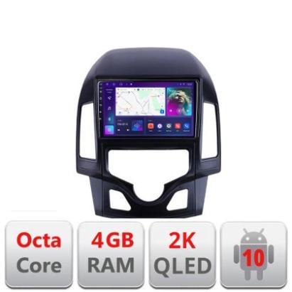 Navigatie HHyundai I30 2009-2012 clima automata C-i30automatic Android Octa Core Ecran 2K QLED GPS 4G 4+32GB 360 KIT-i30automatic+EDT-E409-2K CarStore Technology