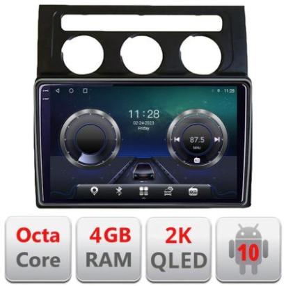 Navigatie VW Touran 2003-2009 clima automata C-touran2 Android Octa Core Ecran 2K QLED GPS 4G 4+32GB 360 kit-touran2+EDT-E410-2K CarStore Technology