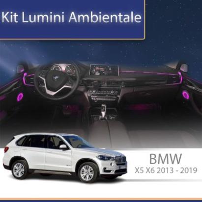 Lumini ambientale BMW X5 X6 (F15 F16) 2014-2019 dedicat set complet control telefon sau sistem original CarStore Technology