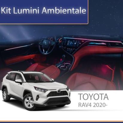 Lumini ambientale Toyota Rav4 2020-2021 set complet control telefon sau sistem original CarStore Technology