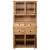 Bufet înalt, 93x40,5x180 cm, lemn masiv pin, gama Panama