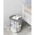 Masa rotunda cu cos depozitare, pal, baza otel, gri si alb, 45x50 cm, Artool GartenVIP DiyLine