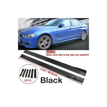 Set prelungiri ornament praguri laterale tuning Negru-Lucios lungime 220cm Cod: UNIV-052 Automotive TrustedCars