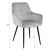 Scaun bucatarie/living, Artool, Solden, catifea, metal, gri inchis si negru, 55x45.5x83.5 cm GartenVIP DiyLine
