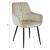 Scaun bucatarie/living, Artool, Solden, catifea, metal, bej si negru, 55x45.5x83.5 cm GartenVIP DiyLine