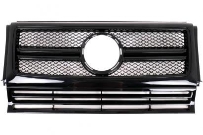 Grila Centrala Mercedes W463 G-Class (1990-2012) 2012 G65 G63 Design Negru Lucios Performance AutoTuning