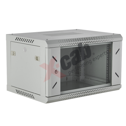 Cabinet metalic de perete 19", tip rack wallmount, 6U 600x450 mm, Xcab Gri NewTechnology Media