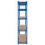 Raft Metalic de Depozitare cu 5 Polite din MDF, Dimensiuni 180x90x40 cm, Sarcina maxima de 750Kg, Albastru