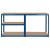 Raft Metalic de Depozitare cu 5 Polite din MDF, Dimensiuni 180x90x40 cm, Sarcina maxima de 750Kg, Albastru