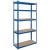 Raft Metalic de Depozitare cu 5 Polite din MDF, Dimensiuni 180x90x40 cm, Sarcina maxima de 750Kg, Albastru
