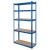 Raft Metalic de Depozitare cu 5 Polite din MDF, Dimensiuni 180x90x40 cm, Sarcina maxima de 750Kg, Albastru