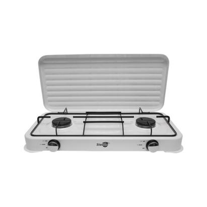Aragaz camping, portabil, 2 arzatoare, 2.5 kW, cu capac, Starlux GartenVIP DiyLine