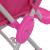 Scaun de masă înalt pentru copii, roz și alb  GartenMobel Dekor