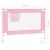 Balustradă de protecție pat copii, roz, 90x25 cm, textil GartenMobel Dekor