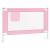Balustradă de protecție pat copii, roz, 100x25 cm, textil GartenMobel Dekor