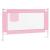 Balustradă de protecție pat copii, roz, 120x25 cm, textil GartenMobel Dekor