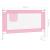 Balustradă de protecție pat copii, roz, 120x25 cm, textil GartenMobel Dekor