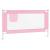 Balustradă de protecție pat copii, roz, 140x25 cm, textil GartenMobel Dekor