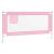 Balustradă de protecție pat copii, roz, 160x25 cm, textil GartenMobel Dekor
