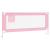 Balustradă de protecție pat copii, roz, 200x25 cm, textil GartenMobel Dekor