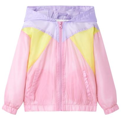 Jachetă pentru copii cu glugă și fermoar, multicolor, 92 GartenMobel Dekor