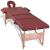 Masă de masaj pliabilă, 3 zone, roșu, cadru din lemn, roșu GartenMobel Dekor