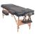 Set taburet și masă masaj pliabile 3 zone, 10 cm grosime, negru GartenMobel Dekor