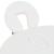 Masă de masaj pliabilă, 4 cm grosime, cu 2 perne, alb, ovală GartenMobel Dekor