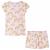Pijamale pentru copii cu mâneci scurte, roz pal, 104 GartenMobel Dekor