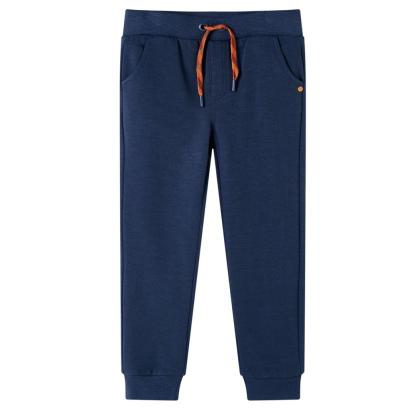 Pantaloni de trening pentru copii, bleumarin melanj, 140 GartenMobel Dekor