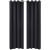 Draperii opace cu inele metalice, 2 buc., negru, 135 x 245 cm GartenMobel Dekor